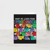 Black History Month Black Leaders African American カード (正面)