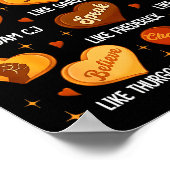 Black History Month Black Leaders African American ポスター (角)