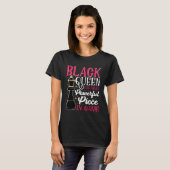 Black History Month Black Women Queen Chess Tシャツ (正面フル)