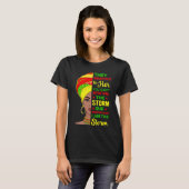 Black History Month BLM African Woman Afro I Am Th Tシャツ (正面フル)