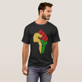 Black History Month BLM Melanin African American Tシャツ (正面フル)