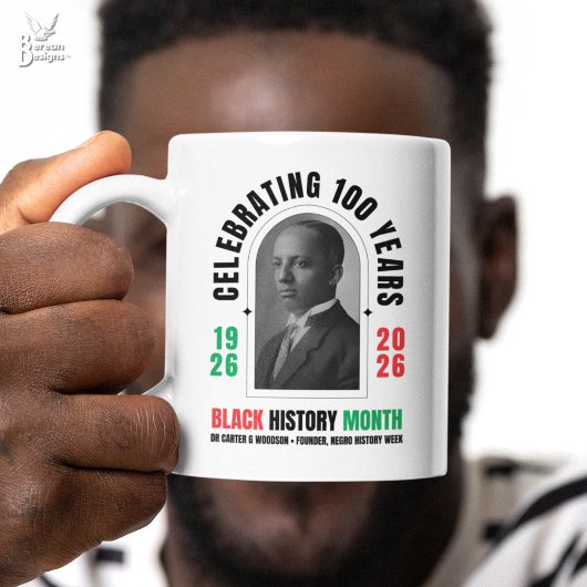 BLACK HISTORY MONTH Celebrating 100 Years BHM コーヒーマグカップ