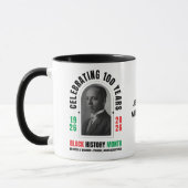 BLACK HISTORY MONTH Celebrating 100 Years BHM コーヒーマグカップ (左)