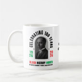 BLACK HISTORY MONTH Celebrating 100 Years BHM コーヒーマグカップ (左)