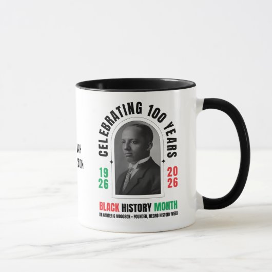 BLACK HISTORY MONTH Celebrating 100 Years BHM マグカップ (右)