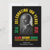 BLACK HISTORY MONTH CENTENNIAL 100 Years BHM シーズンカード (正面)