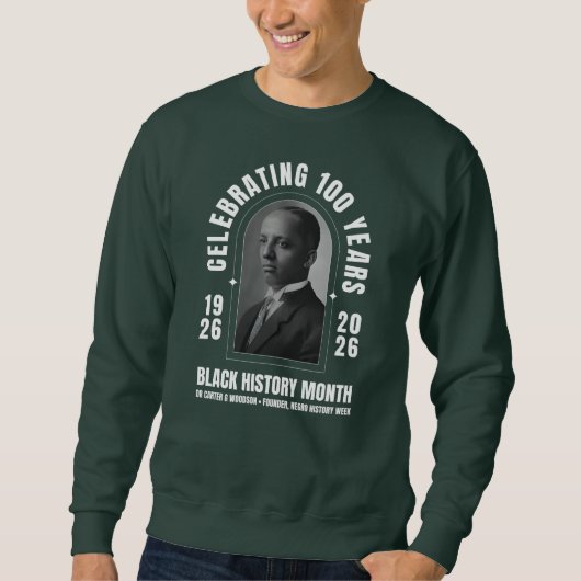 BLACK HISTORY MONTH CENTENNIAL 100 Years BHM スウェットシャツ (正面)
