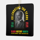 BLACK HISTORY MONTH CENTENNIAL 100 Years BHM セラミックオーナメント (左)