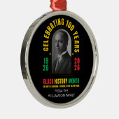 BLACK HISTORY MONTH CENTENNIAL 100 Years BHM メタルオーナメント (右)