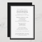 Black History Month Centennial Formal Fundraiser 招待状 (正面/裏面)