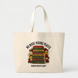 Black History Month Centennial Heroes Book Club ラージトートバッグ