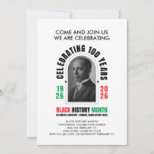 BLACK HISTORY MONTH Centennial Woodson Dinner 招待状 (正面)