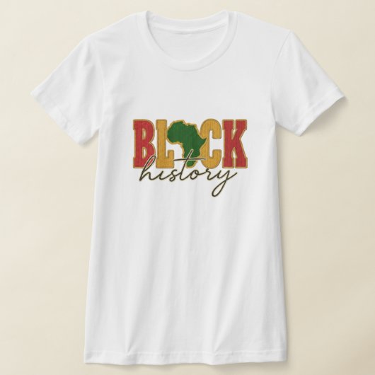 Black History Month Crochet Style Tシャツ (レイダウン)