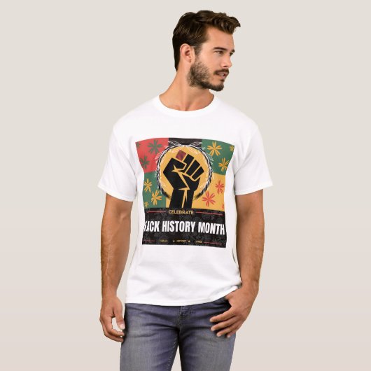 Black History Month – Culture • History • Pride Tシャツ (正面フル)
