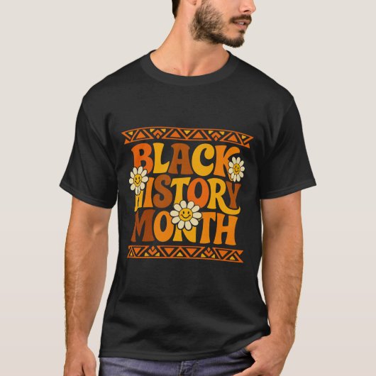Black History Month Daisy Retro Tシャツ (正面)