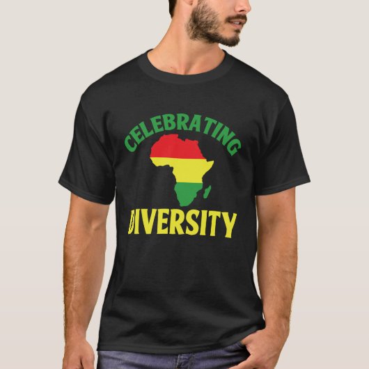 Black History Month Decorations Celebrating Divers Tシャツ (正面)