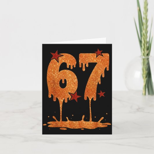 Black History Month Dripng 67 Cool Meme 6 7 Funn  カード (正面)