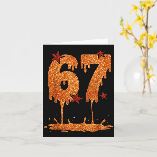 Black History Month Dripng 67 Cool Meme 6 7 Funn  カード (黄色い花)