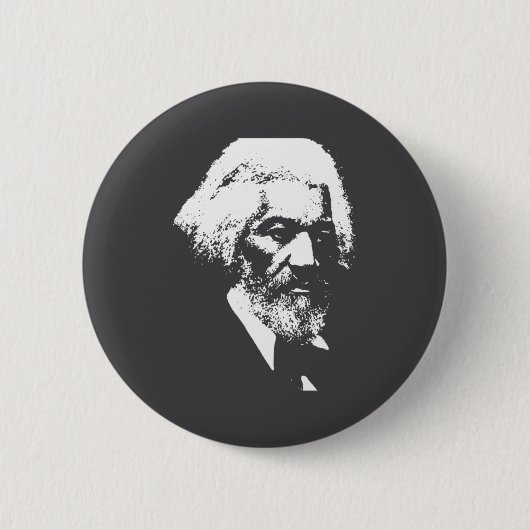 Black History Month Erick Dougl Silhouette T S  缶バッジ (正面)