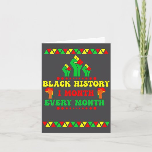 Black History Month Every Month  カード (正面)