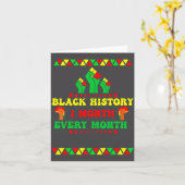 Black History Month Every Month  カード (黄色い花)