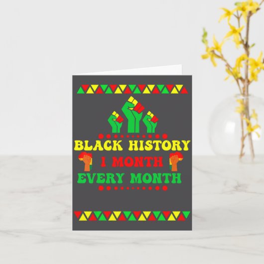 Black History Month Every Month  カード (黄色い花)