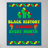 Black History Month Every Month ポスター (正面)
