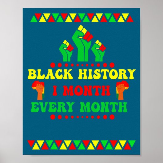 Black History Month Every Month ポスター (正面)