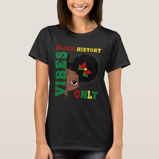 Black History Month Feb 2022 African American Girl Tシャツ (正面)
