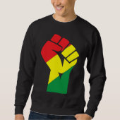 Black History Month Fist Black Power African Ameri スウェットシャツ (正面)