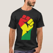 Black History Month Fist Black Power African Ameri Tシャツ (正面)