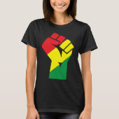 Black History Month Fist Black Power African Ameri Tシャツ (正面)