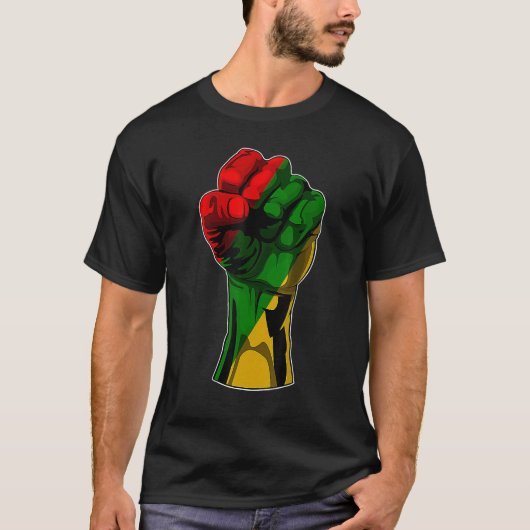 Black History Month Fist Black Power African Women Tシャツ (正面)