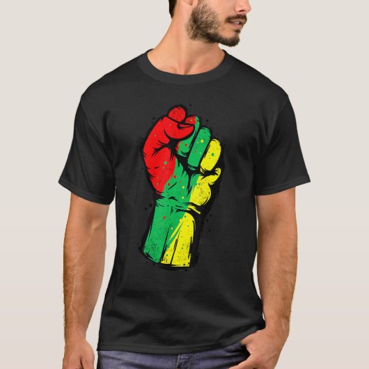 Black History Month Fist Black Power African Women Tシャツ (正面)