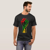 Black History Month Fist Women Men Kids Tシャツ (正面フル)