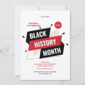 Black History Month Flyer Template 招待状 (正面)