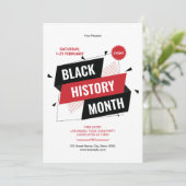 Black History Month Flyer Template 招待状 (スタンド正面)