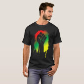 Black History Month For Men Women Kids African Pow Tシャツ (正面フル)