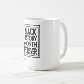 Black History Month Forever コーヒーマグカップ (正面右)