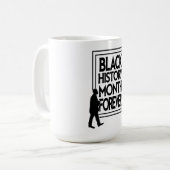 Black History Month Forever コーヒーマグカップ (正面左)