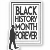 Black History Month Forever シール (正面)