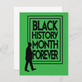 Black History Month Forever 出欠カード (正面/裏面)