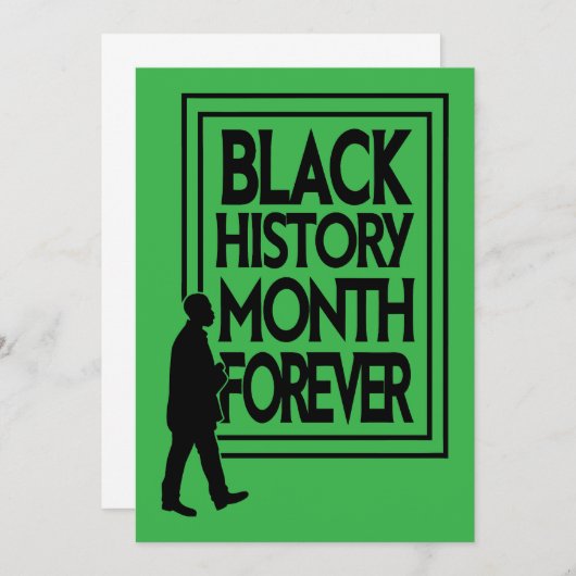 Black History Month Forever 招待状 (正面/裏面)