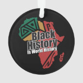 Black History Month Forever Typography オーナメント (裏面)