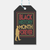 Black History Month Forever Typography ギフトタグ (正面)
