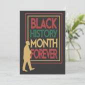 Black History Month Forever Typography シーズンカード (スタンド正面)