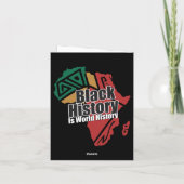 Black History Month Forever Typography シーズンカード (裏面)