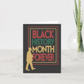 Black History Month Forever Typography シーズンカード (正面)