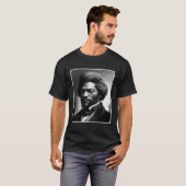 Black History Month Frederick Douglass Charcoal Ci Tシャツ (正面フル)