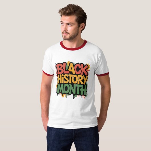 Black History Month Graffiti Tシャツ (正面フル)